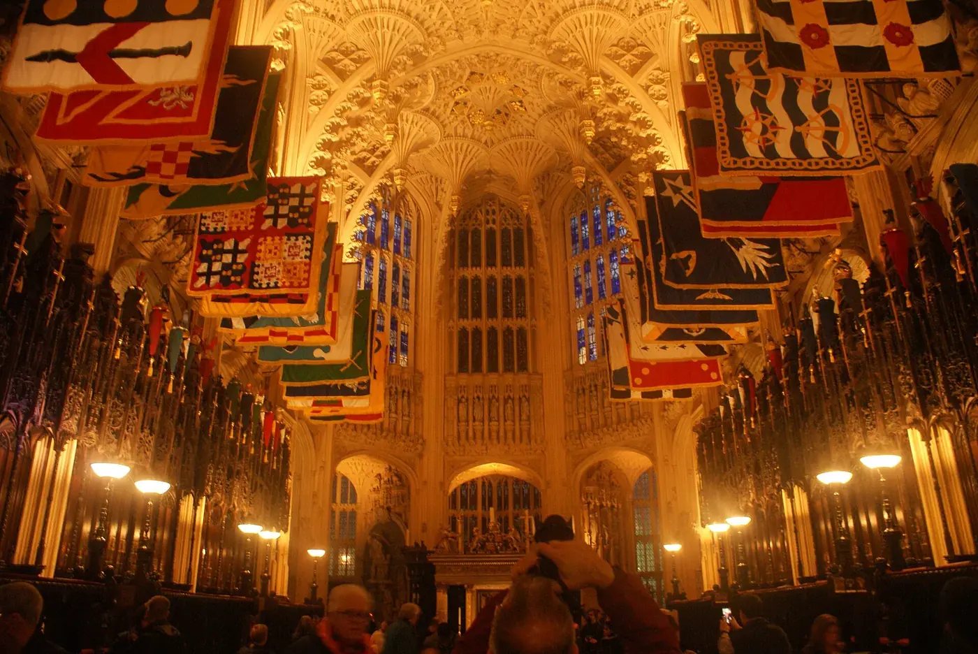 The interior of Henry VII's Lady Chapel at Westminster Abbey