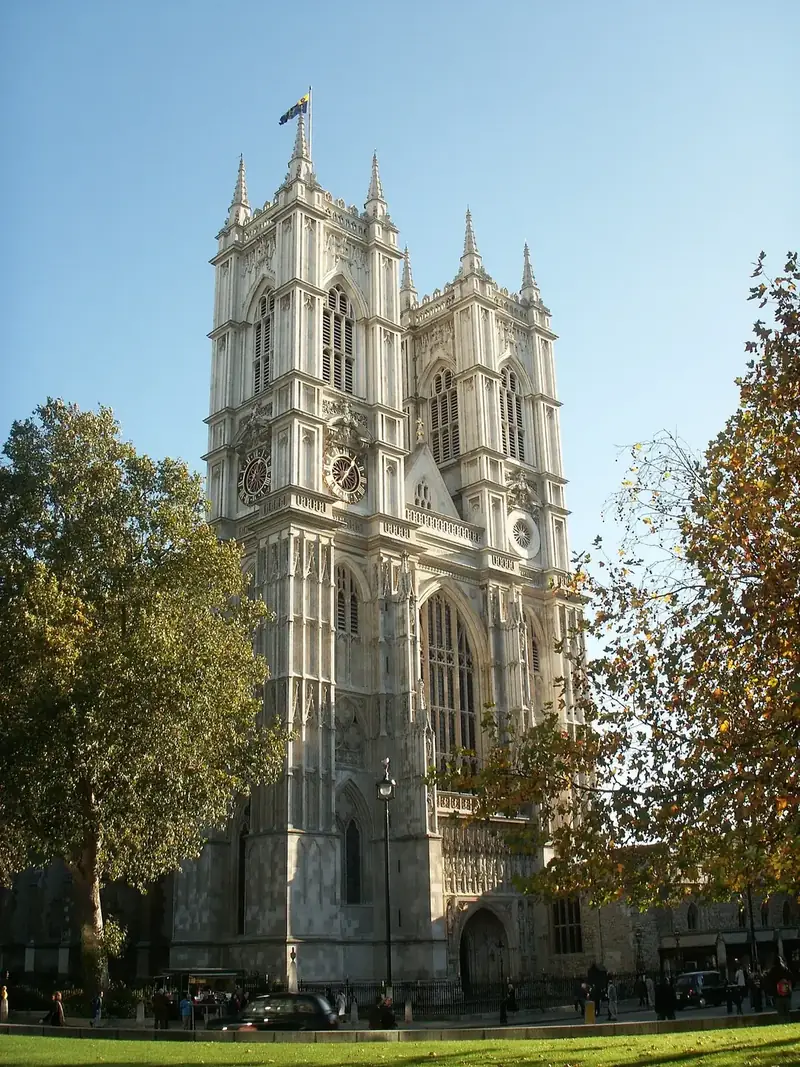 The west front of Westminster Abbey, London